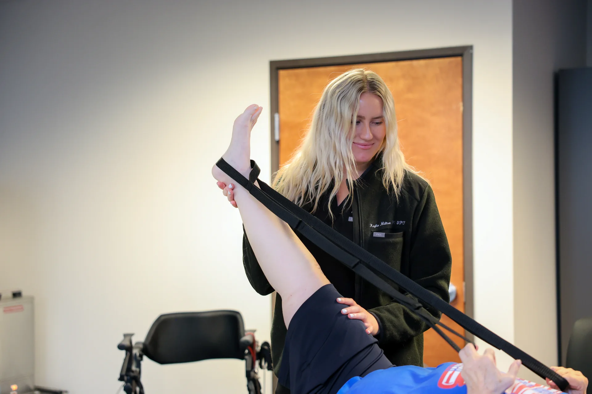 Hands-on treatment with Dr. Kaylie Milton at TheraRehab